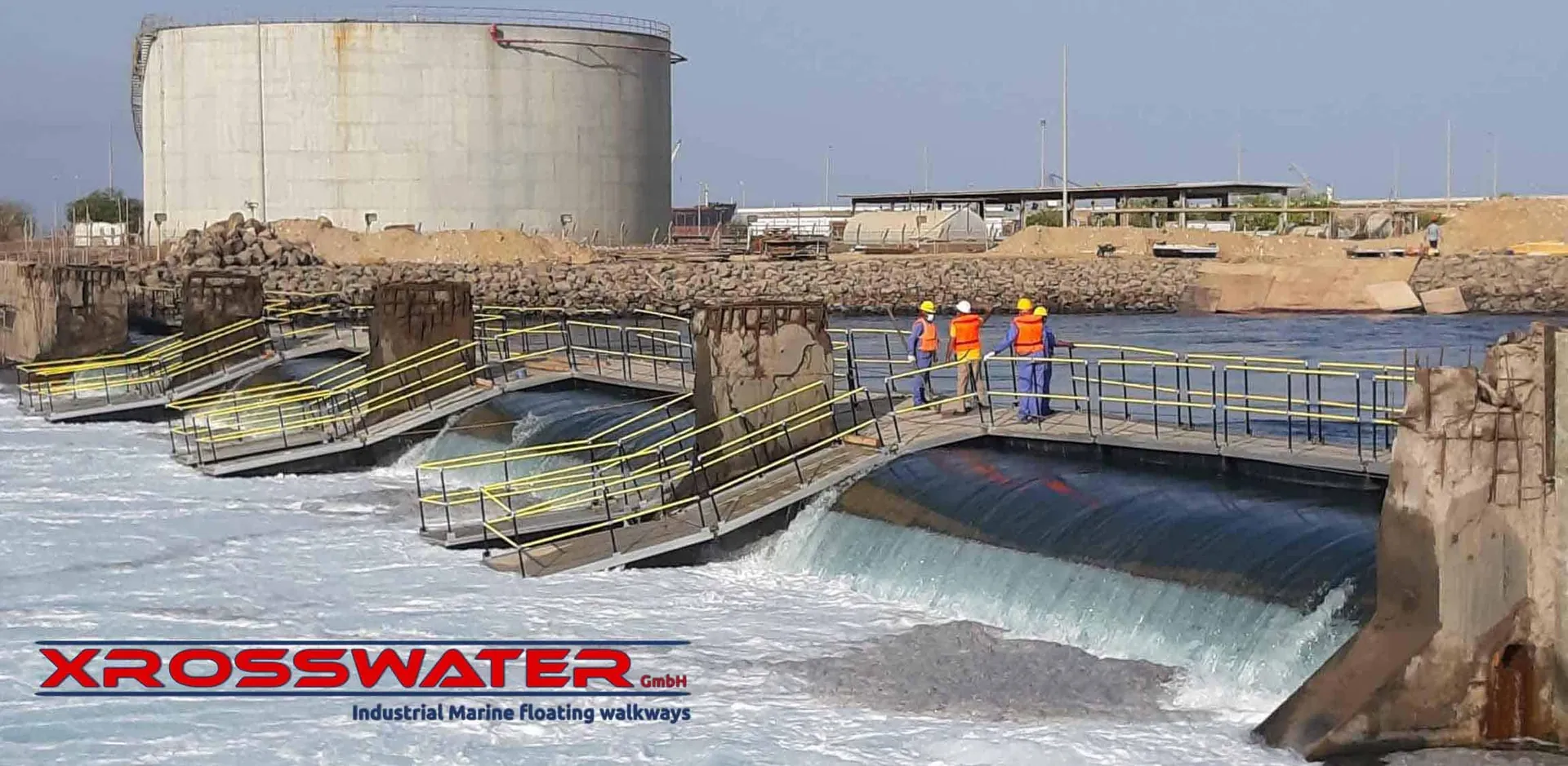 Installed walkway at the Marafiq plant in Saudi Arabia