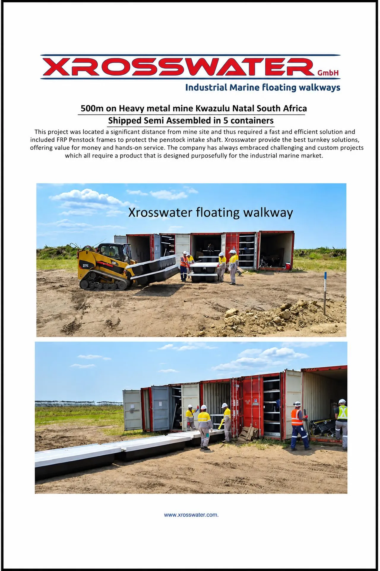 Case history cover: 500 m for heavy metal mine, South Africa