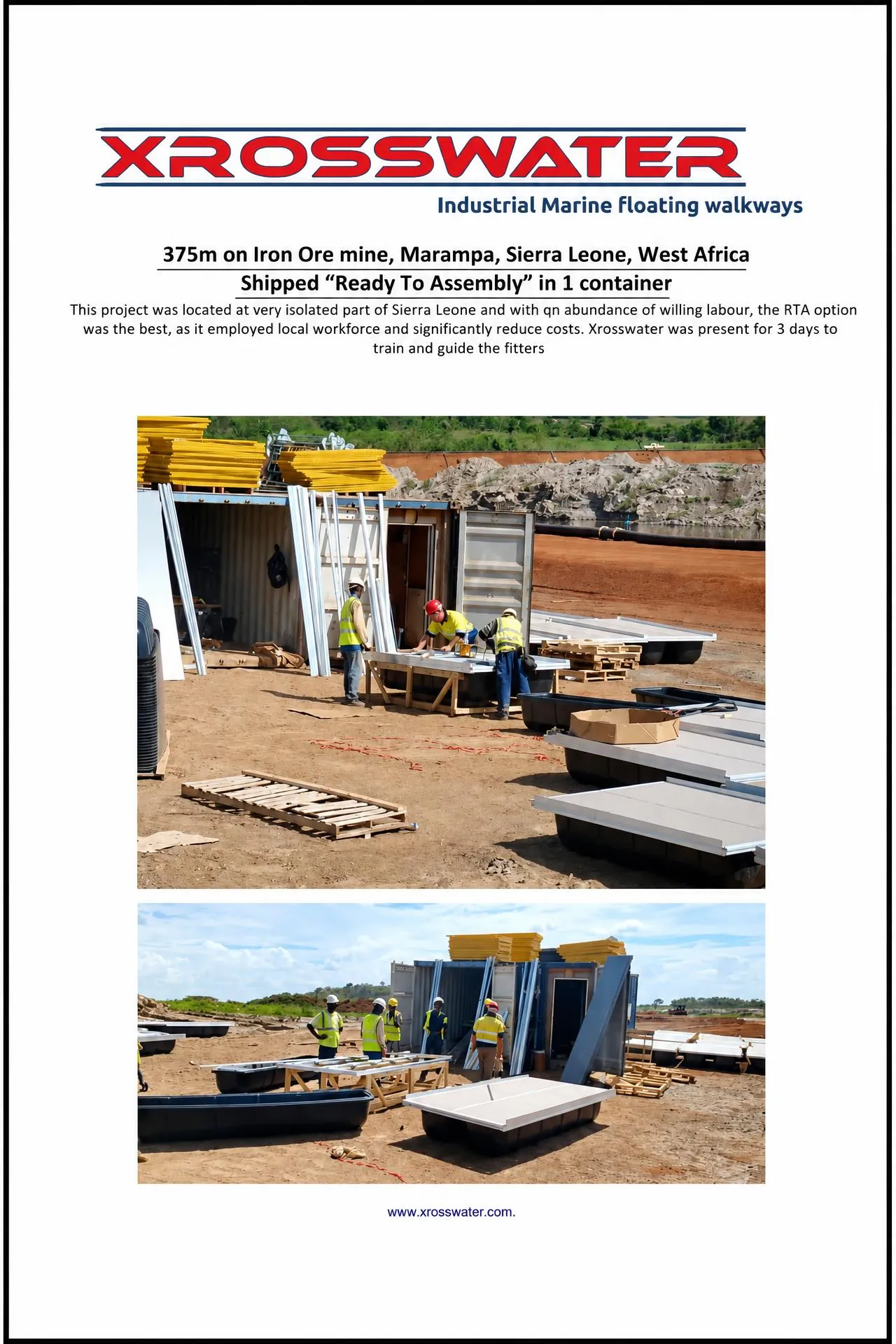 Case history cover: 375 m iron ore mine, Sierra Leone